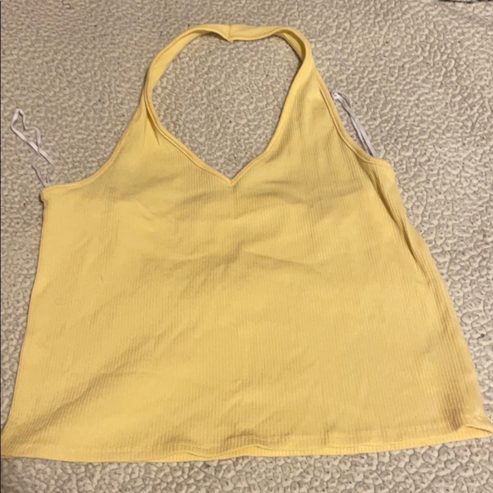 American Eagle Outfitters Yellow Crop Top